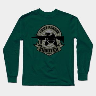 Gamer: First Person Shooter Patch Long Sleeve T-Shirt